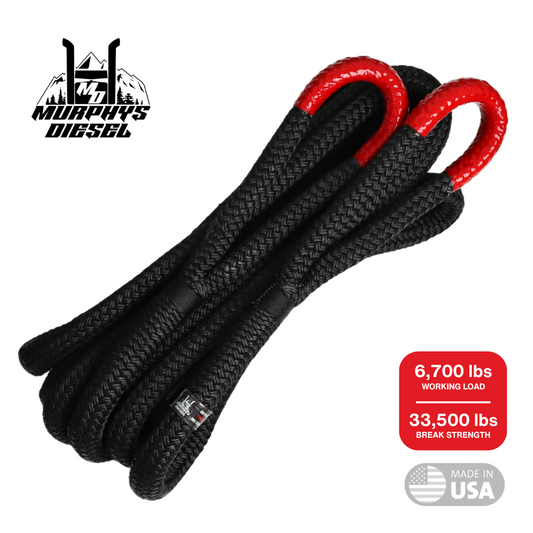 Black and Red Murphys Diesel Recovery Rope made by Yankum Ropes