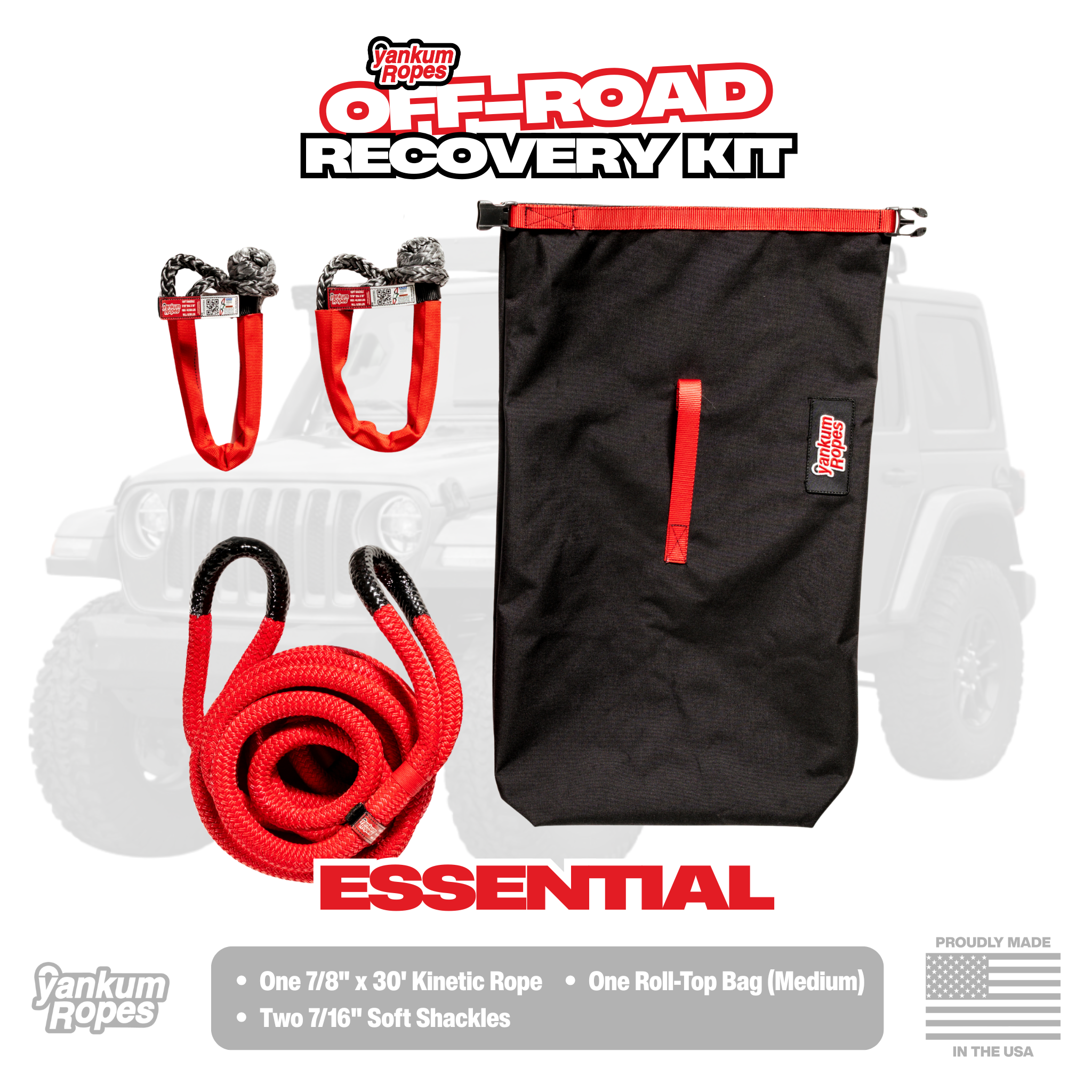 Jeep Off-Road Recovery Kit | Yankum Ropes
