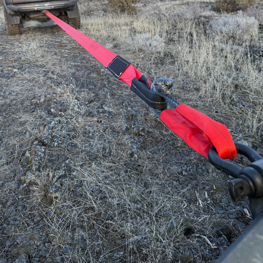 tow strap with soft shackle