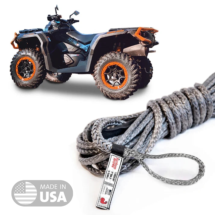 Yankum ropes winch line atv 4 wheeler made in usa