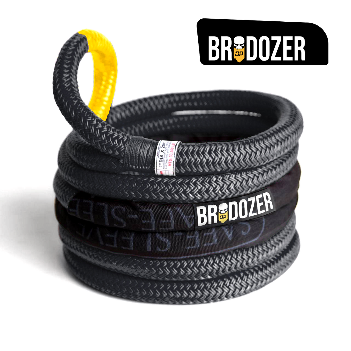 BRODOZER Recovery Rope | [MTS 33,500 lbs] | Yankum Ropes