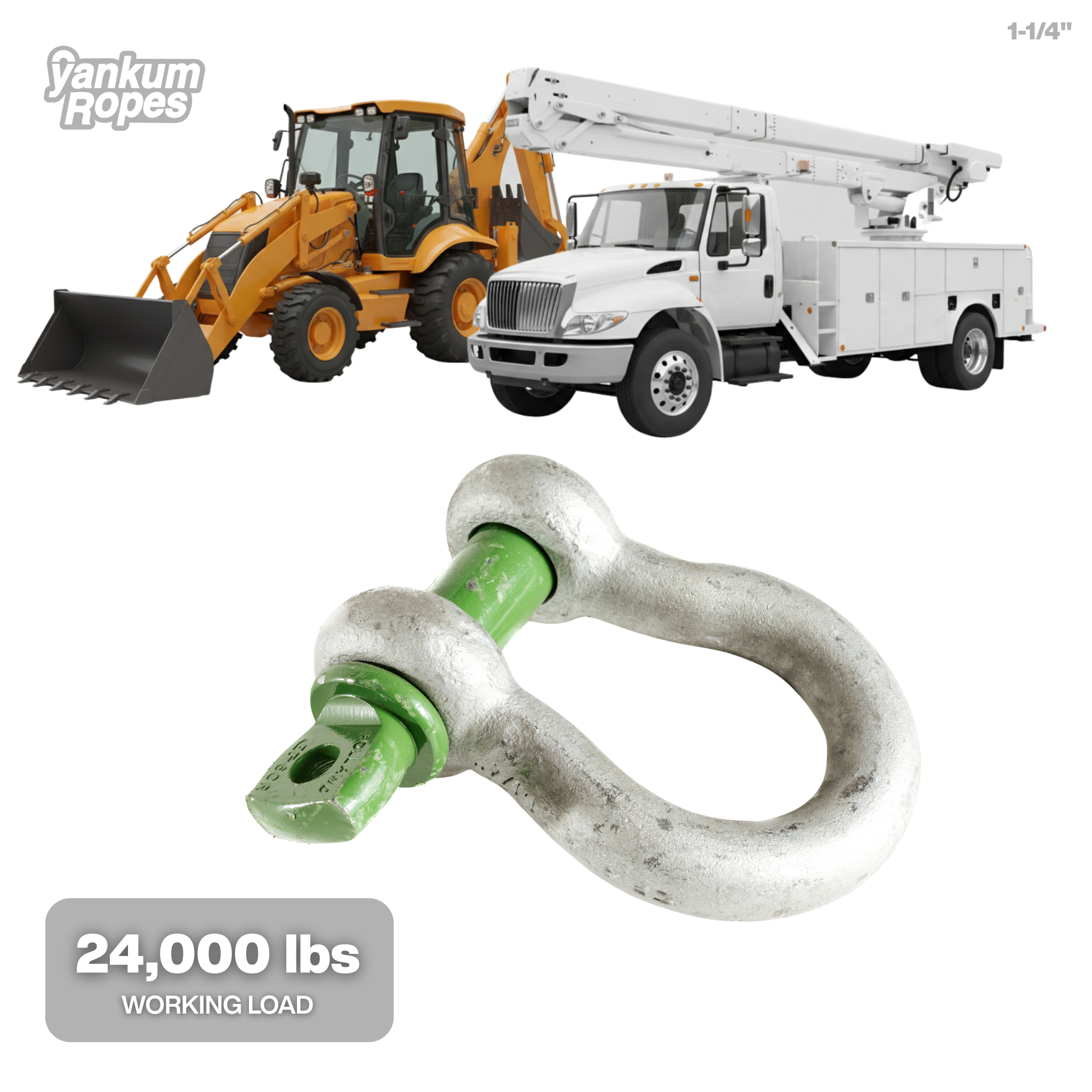 Green Pin Bow Shackle SC