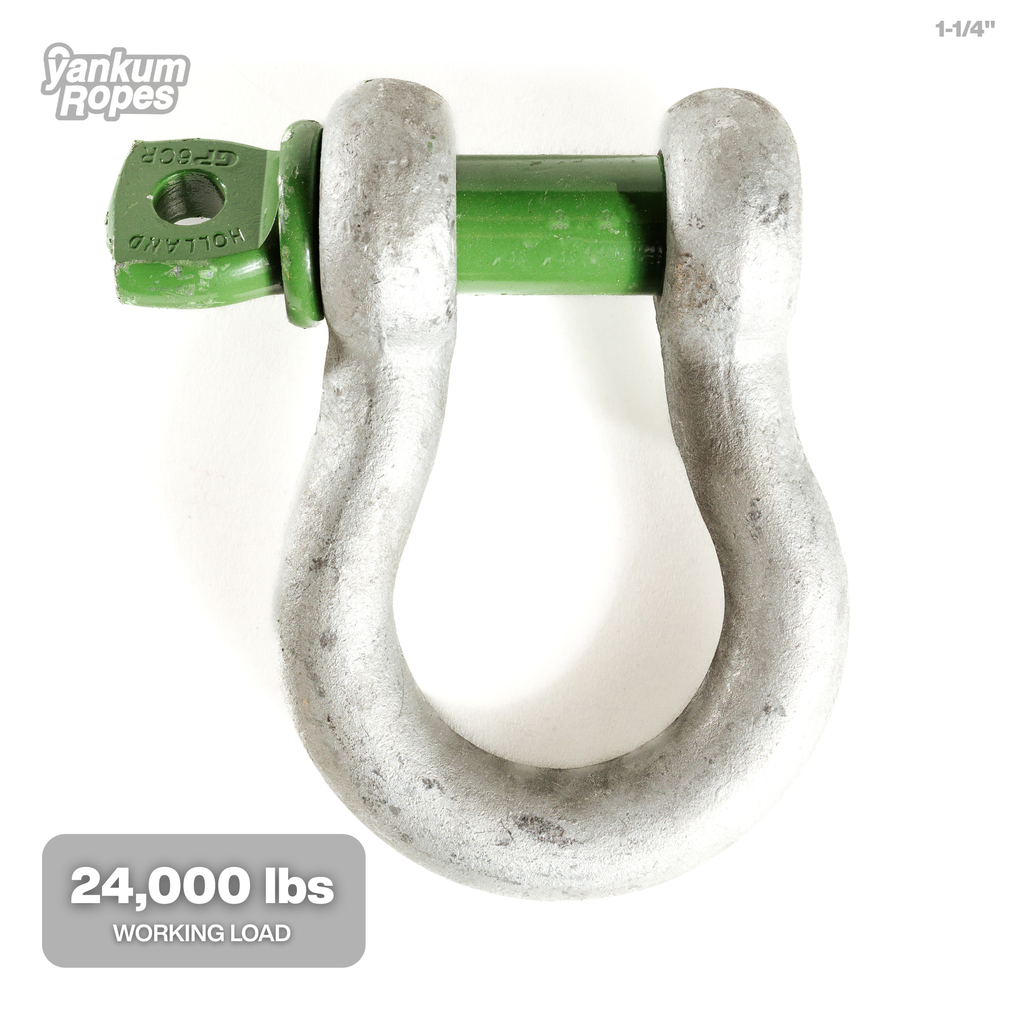 Green Pin Bow Shackle SC