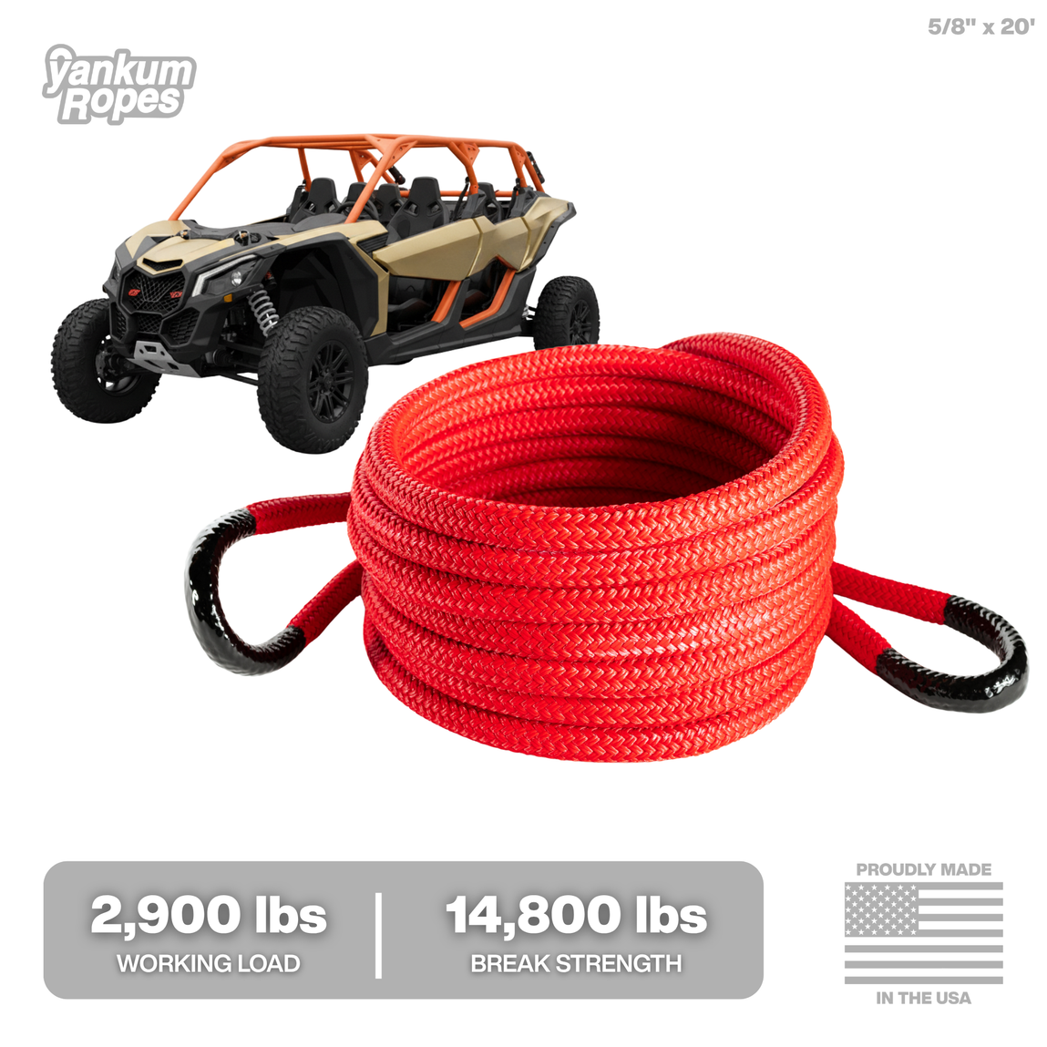 5/8” Kinetic Recovery Rope “Viper” – Yankum Ropes