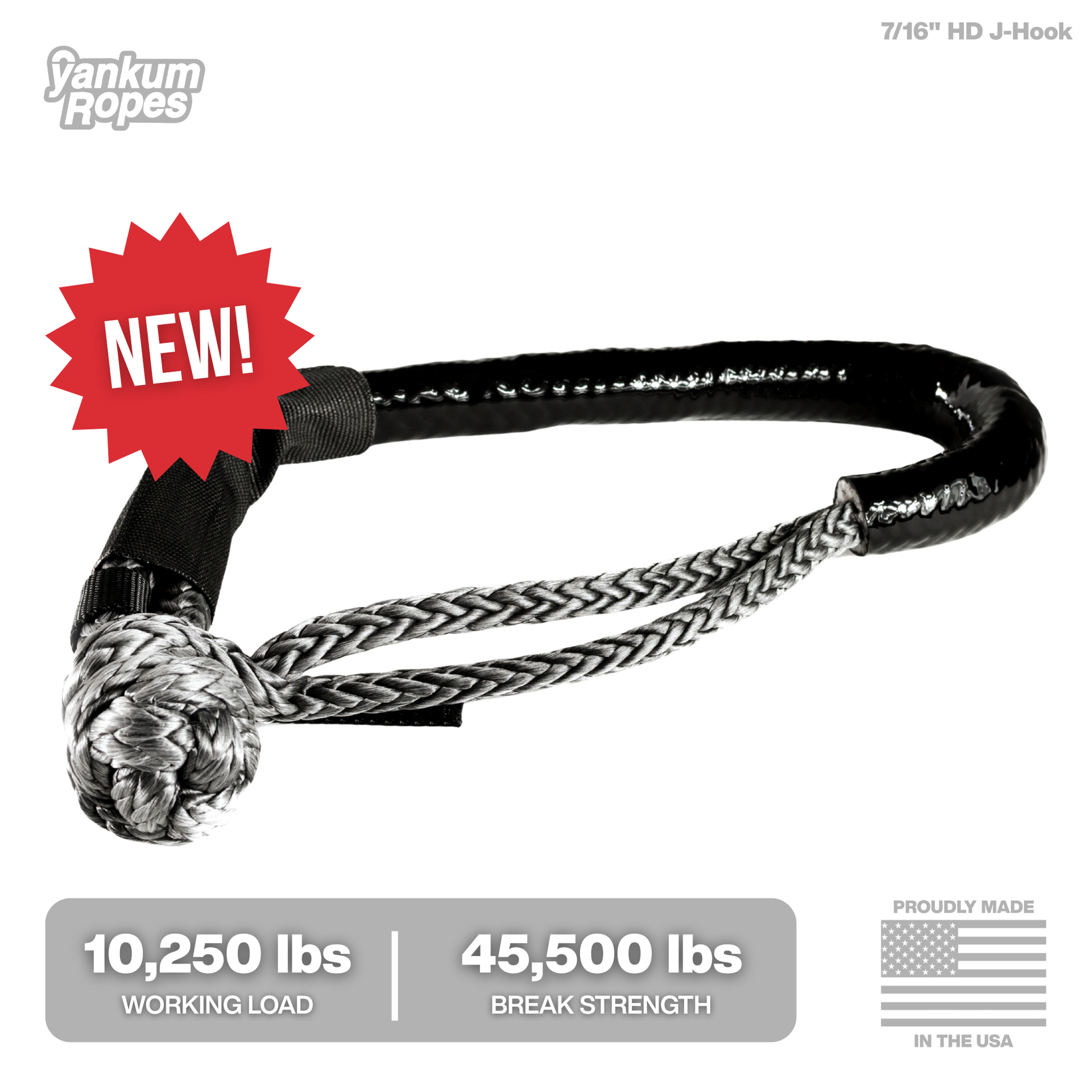 ヤマキヨワオリングJAMアシストライン JM HOOK LS TCスパーク J-Hook Soft Shackle | Yankum Ropes