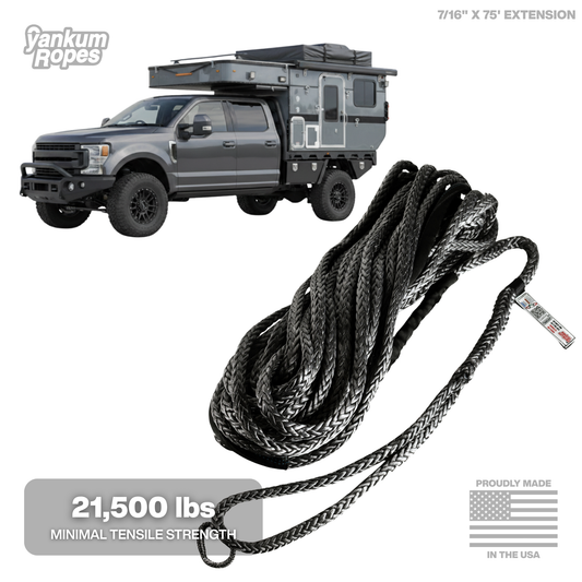 7/16" x 75' Winch Line Extension HMPE