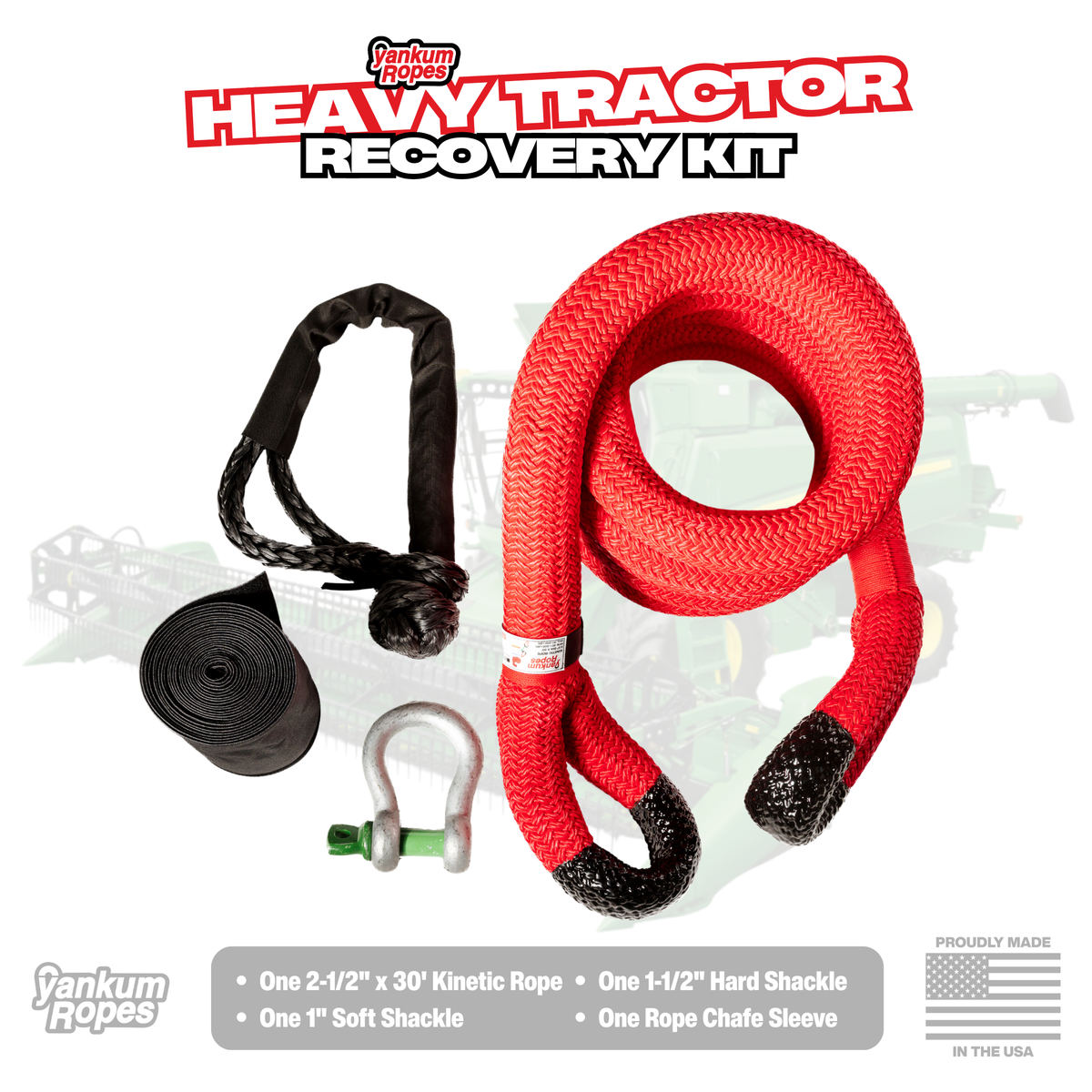 Farm / Heavy Equipment Recovery Kit | Yankum Ropes