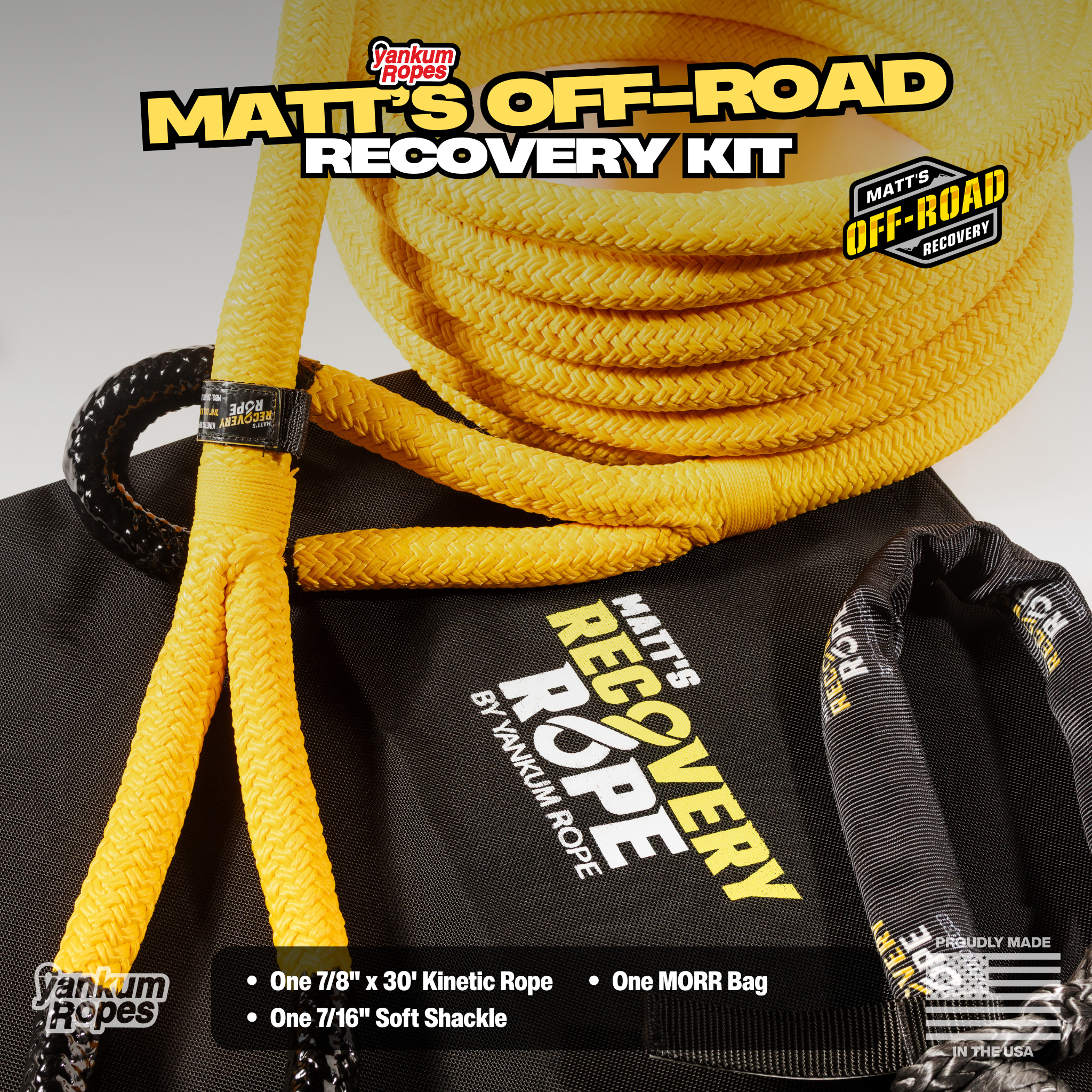 Matt's Off-Road Recovery Kinetic Rope | Yankum Ropes