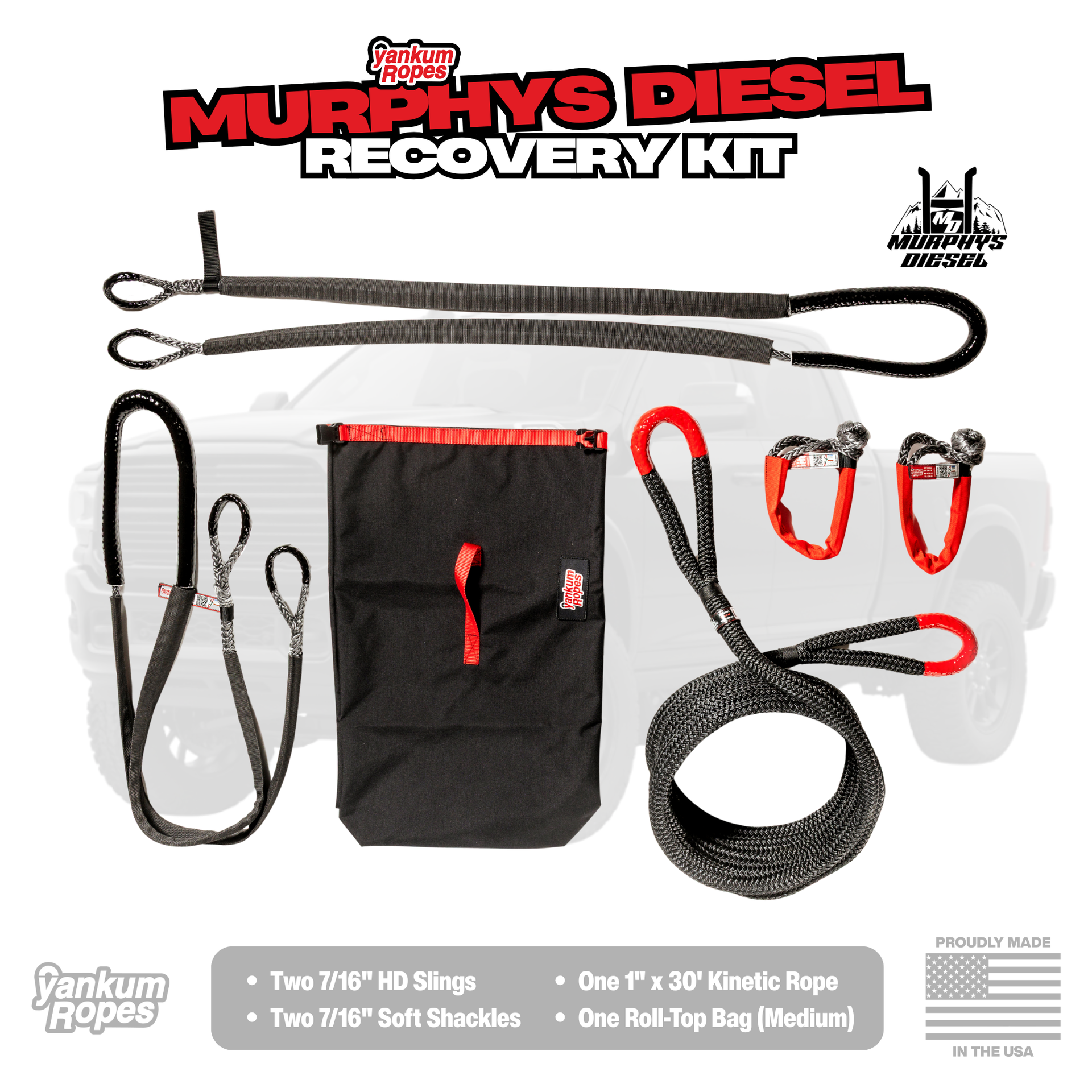 Murphys Diesel Recovery Kit | Made in the USA | Yankum Ropes