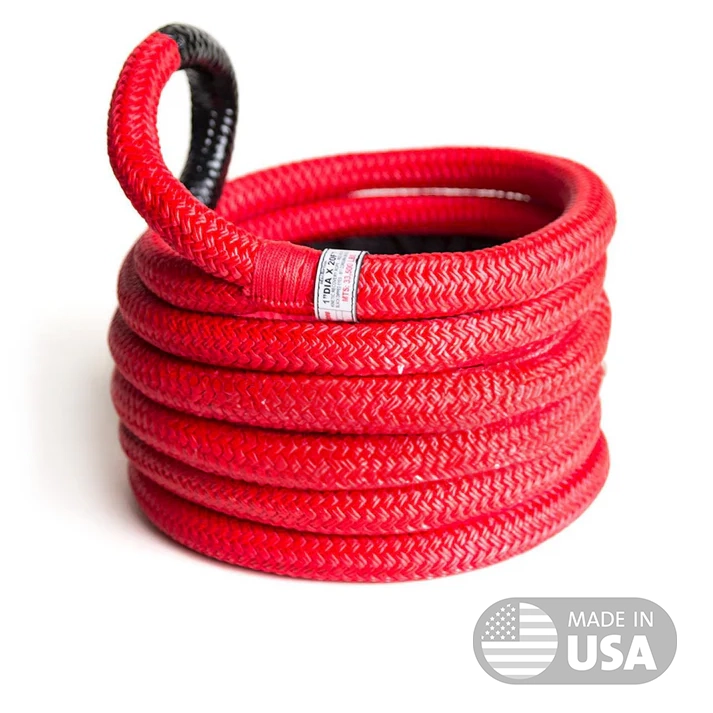 Rattler 1 inch Kinetic Recovery Rope by Yankum Ropes made in USA