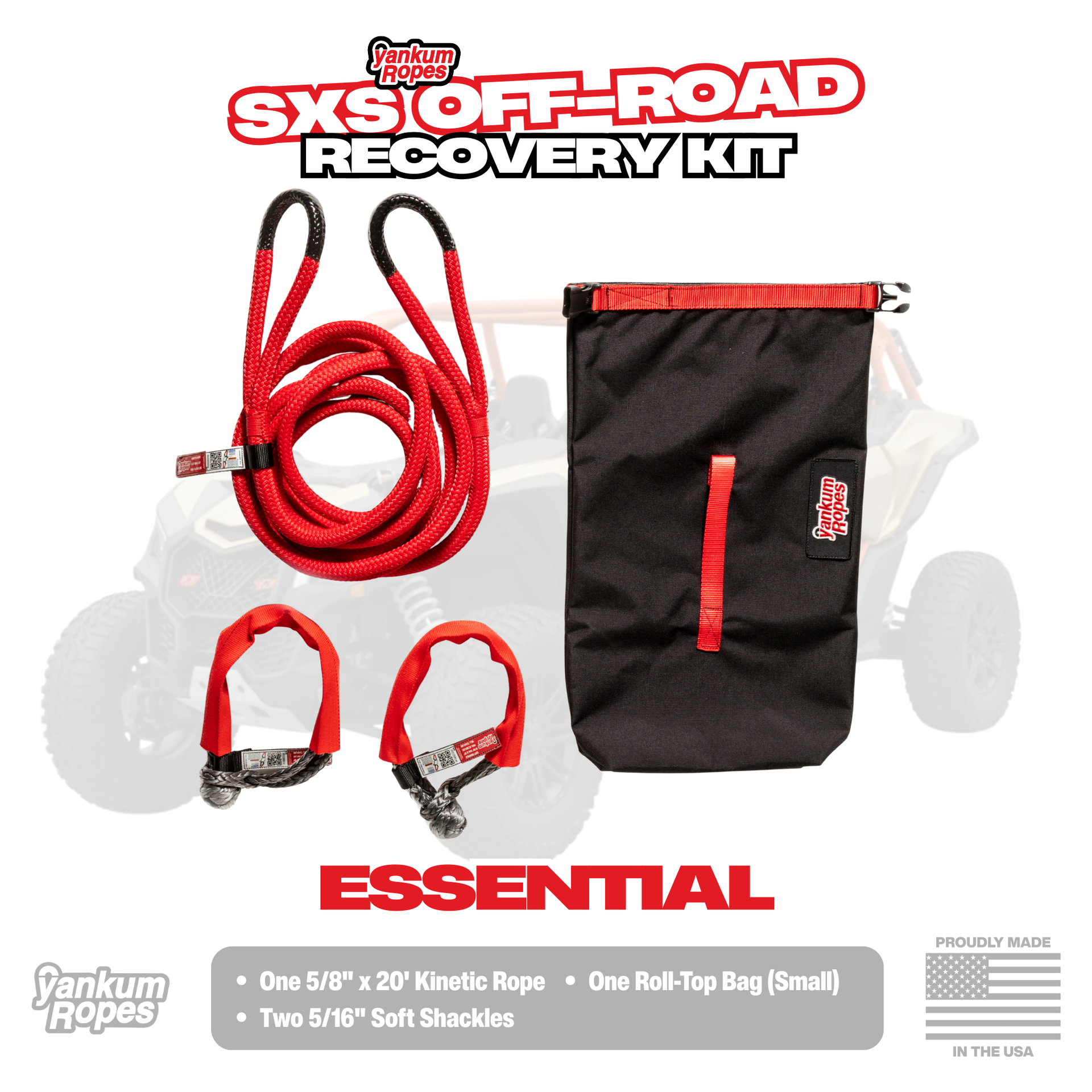 サプライ・アクセサリ・グッズ Nyamakoo EX SXS / Small SUV Off-Road Recovery Kit | Yankum Ropes