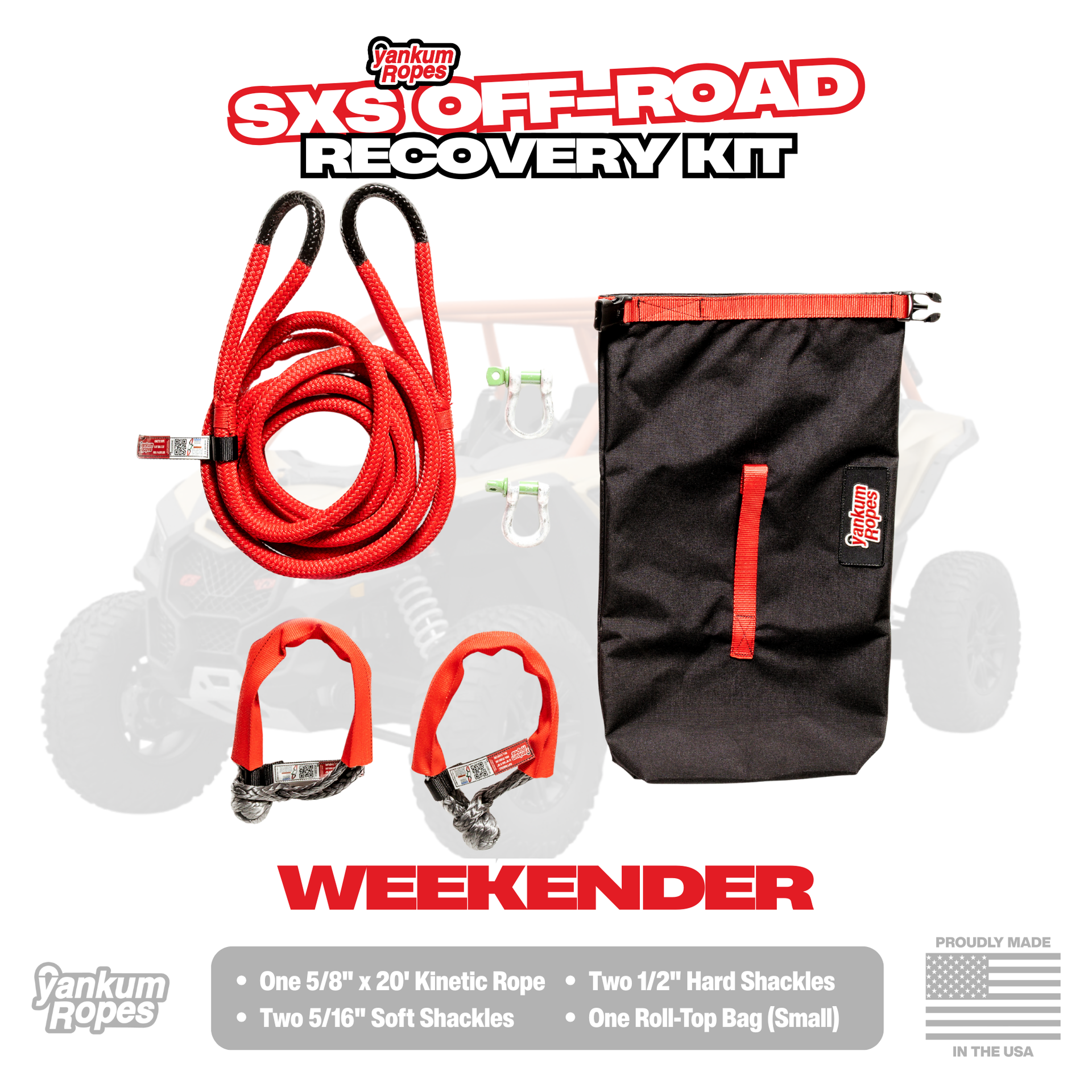 SXS / Small SUV Off-Road Recovery Kit | Yankum Ropes