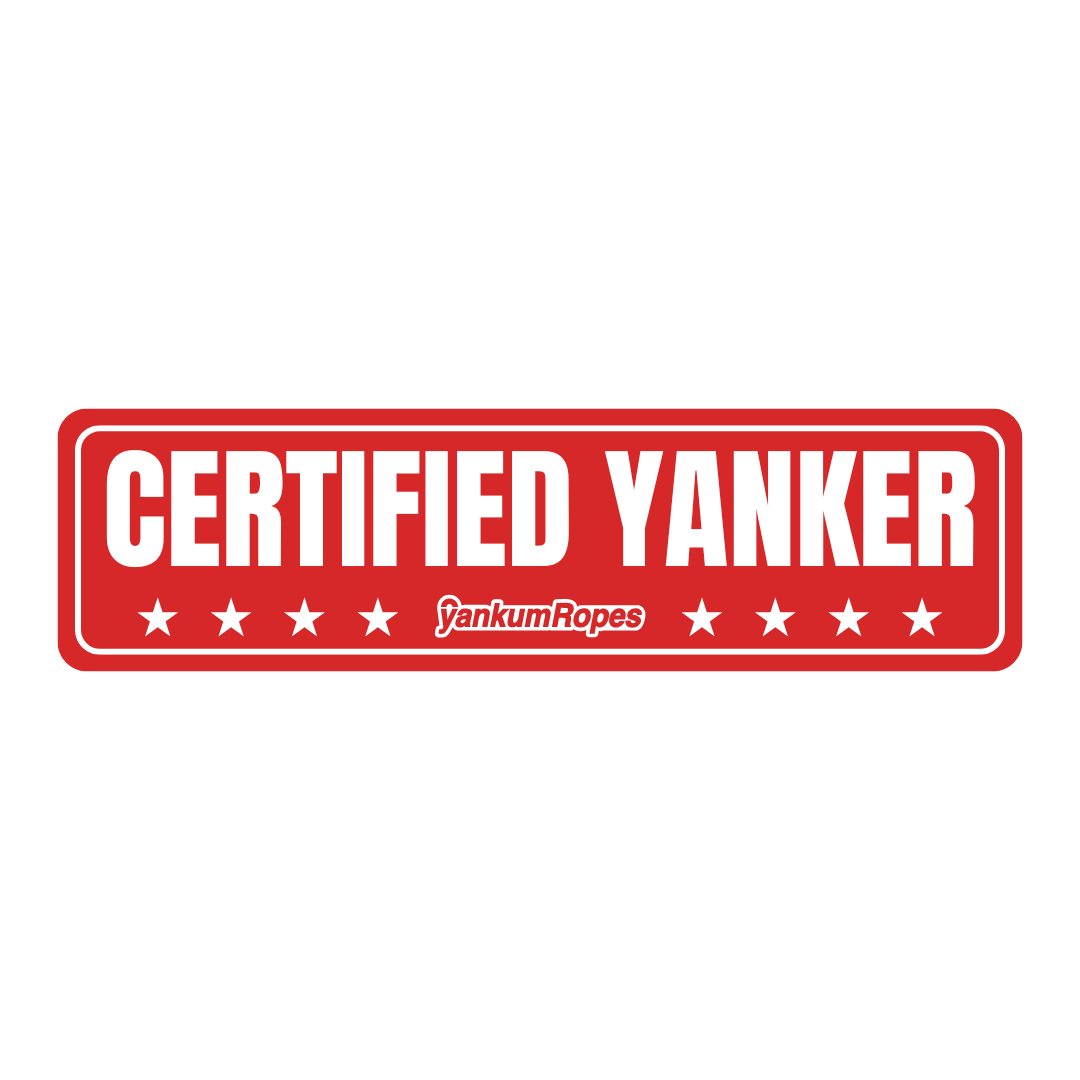 'Certified Yanker' Bumper Sticker – Yankum Ropes