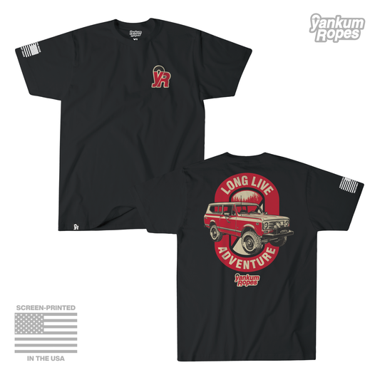 Yankum Long Live Adventure Tee - Black