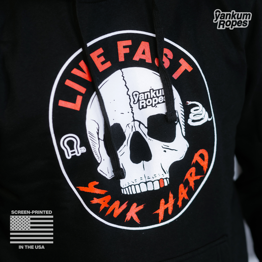 dirt road reaper hoodie print close up