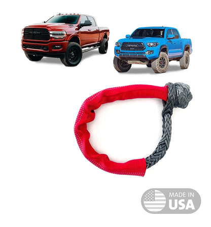 Yankum Ropes 7/16 Soft Shackle Red Sleeve - Made in USA