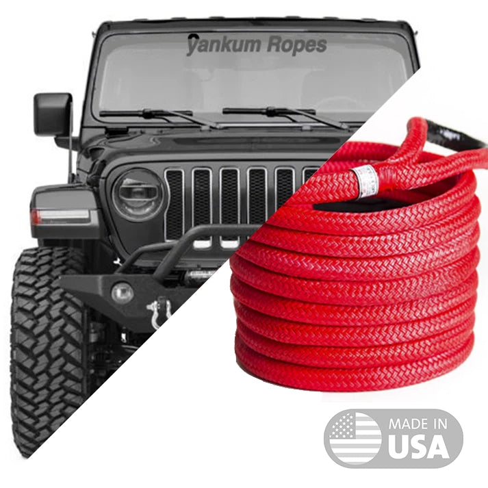 Yankum Rope 7-8th inch Kinetic Recovery Rope made in USA