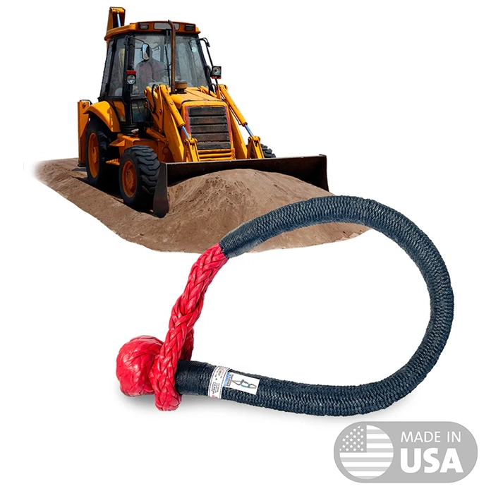 Yankum Rope Braided Soft Shackle Backhoe Made in USA