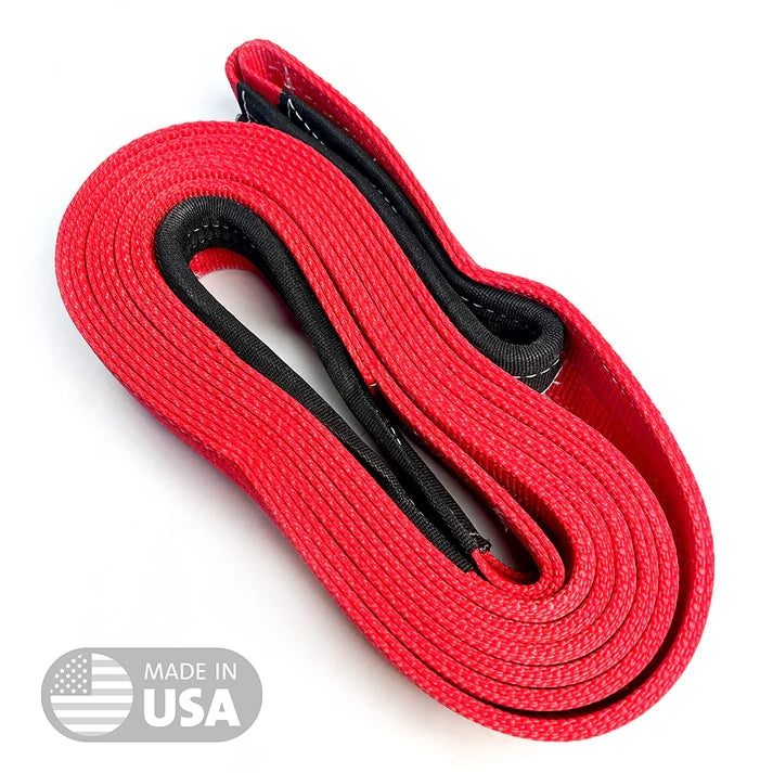 Yankum Ropes Red Tow Strap Made in USA