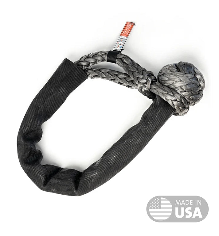 Yankum Ropes 7/8 Soft Shackle Black Sleeve - Made in USA