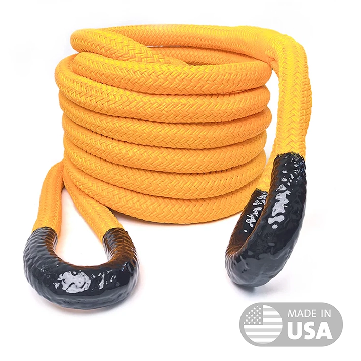 Yankum Ropes yellow kinetic recovery rope with Blackeye made in USA