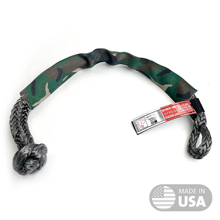 Yankum Ropes Soft Shackle Full Camo Sleeve Made in USA