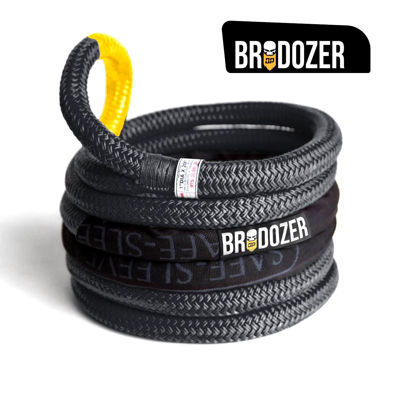 BRODOZER Recovery Rope, [MTS 33,500 lbs]