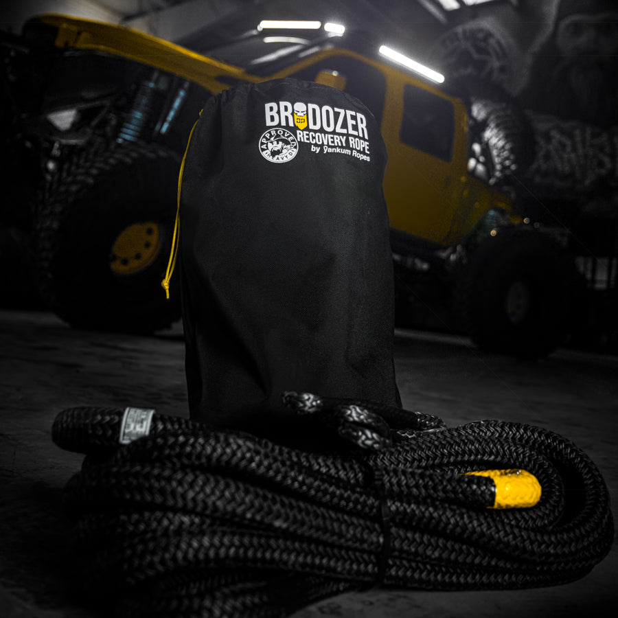 BRODOZER Recovery Rope [WLL 6,700 - 11,200 lbs][MBS 33,500 lbs]