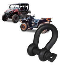 Load image into Gallery viewer, 1/2 inch Yankum Ropes BLACKOUT Green Pin Shackle for ATV and SXS recovery
